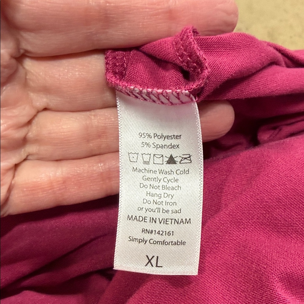 LuLaRoe Floral Pink Hoodie with Heart Design - Picture 7 of 7
